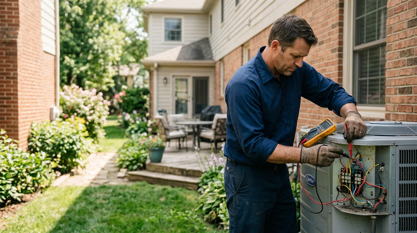 HVAC technician working near Blacksville, WV